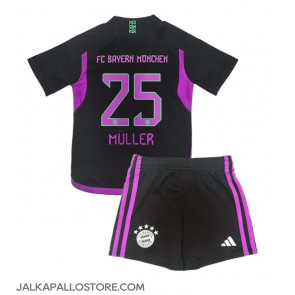 Bayern Munich Thomas Muller #25 Vieraspaita Lapsille 2023-24 Lyhythihainen (+ shortsit)